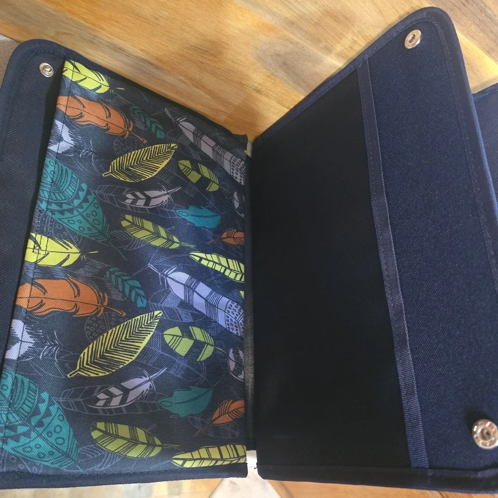 Thirty One Get Creative Caddy Falling Feathers Craft Bin Storage Organizer New